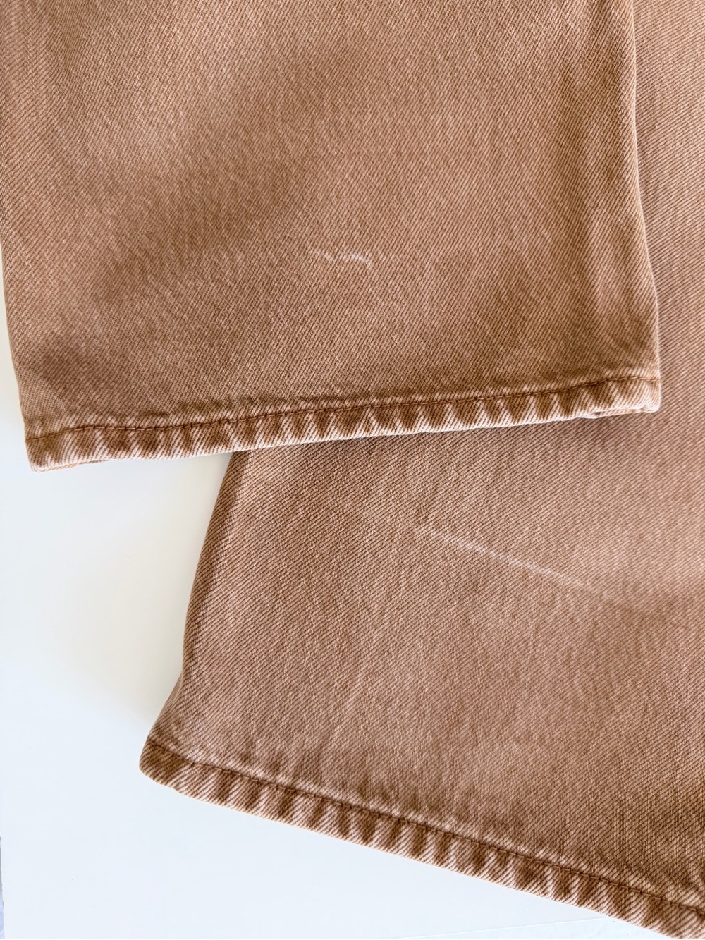 ABRAND A Carrie Camel Brown Wide Leg Jeans High Rise Cotton Denim US 24 Y2K - Picture 11 of 16